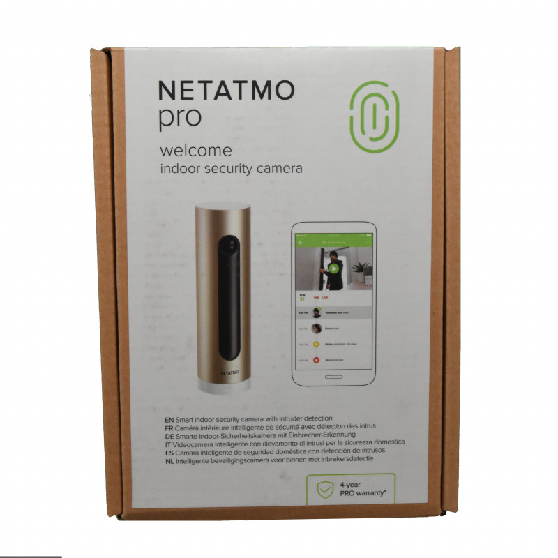 Netatmo - Caméra Intérieure Intelligente connectée Netatmo reconnaiss.  Faciale - Legrand - NSC-PRO
