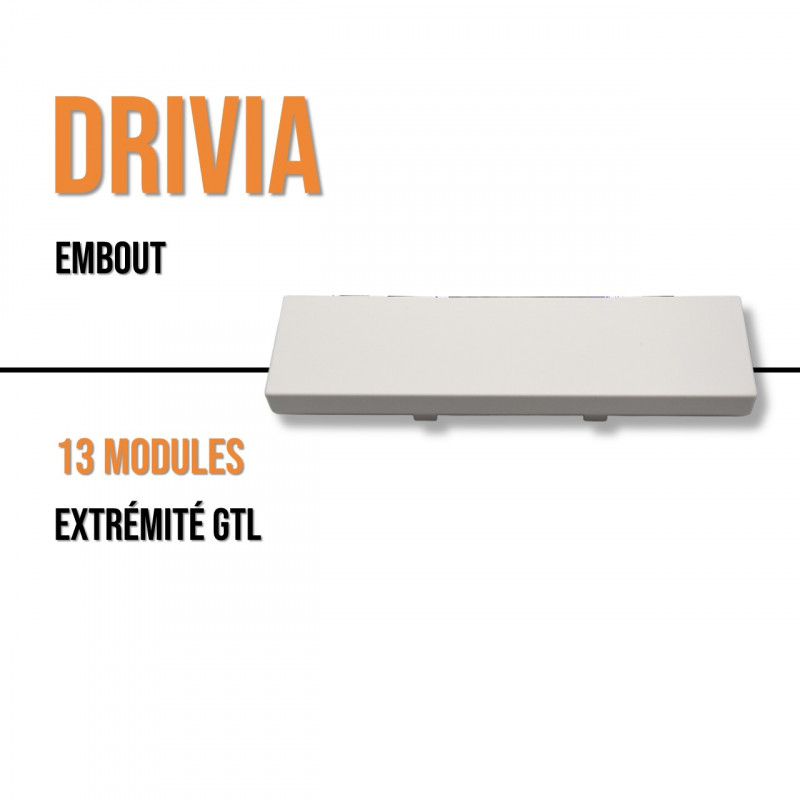 Goulotte GTL Drivia 13 Premium 65x250mm avec couvercle longueur de