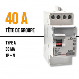 Interrupteur différentiel Legrand DNX 3 40A 30mA Type A 411617