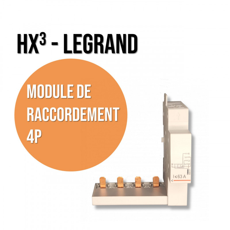 Module raccordt par peigne DX tête de groupe - borne auto - 4P jusqu'à 63A  - Legrand - 406301