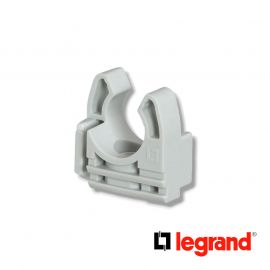 Lyre grise pour tube IRL Ø25mm avec fixation des tubes par simple clipsage - Legrand - 031362