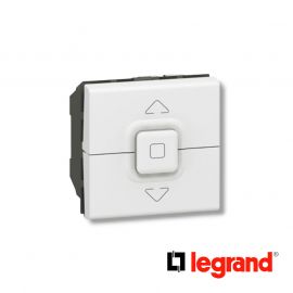 Interrupteur de volets roulants 500W maximum Mosaic 2 modules - blanc - Legrand - 077026