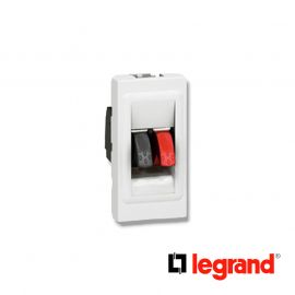 Prise haut-parleur Mosaic - 1 module - blanc - Legrand - 078750