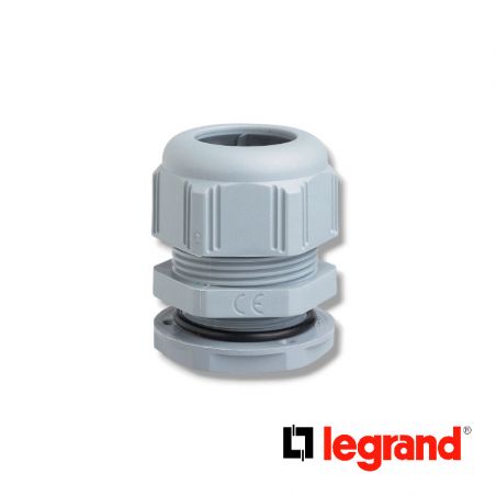 Presse-étoupe plastique IP68 ISO32 RAL7001 - Legrand - 098006