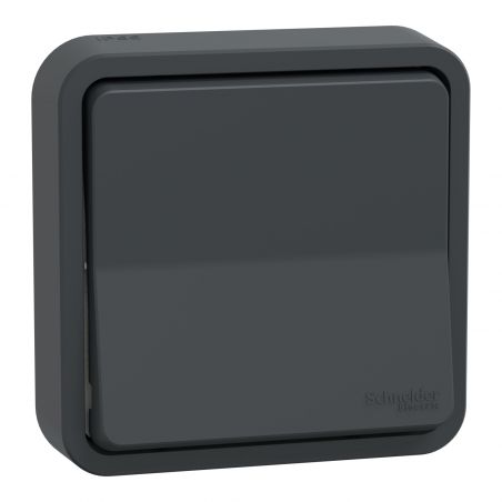 Mureva Styl - Va et vient - complet encastré - IP55 - IK08 connex auto - gris - Schneider - MUR35037