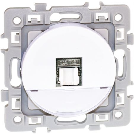 SQUARE RJ 45 CAT6A STP BLC - Eur Ohm - 60279