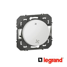 Interrupteur commande VMC dooxie finition blanc - Legrand - 600007