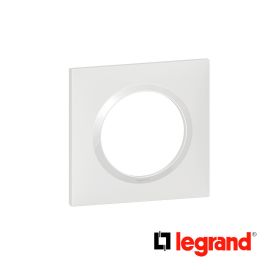 Plaque carrée dooxie 1 poste finition blanc - Legrand - 600801