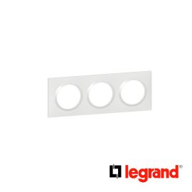 Plaque carrée dooxie 3 postes finition blanc - Legrand - 600803