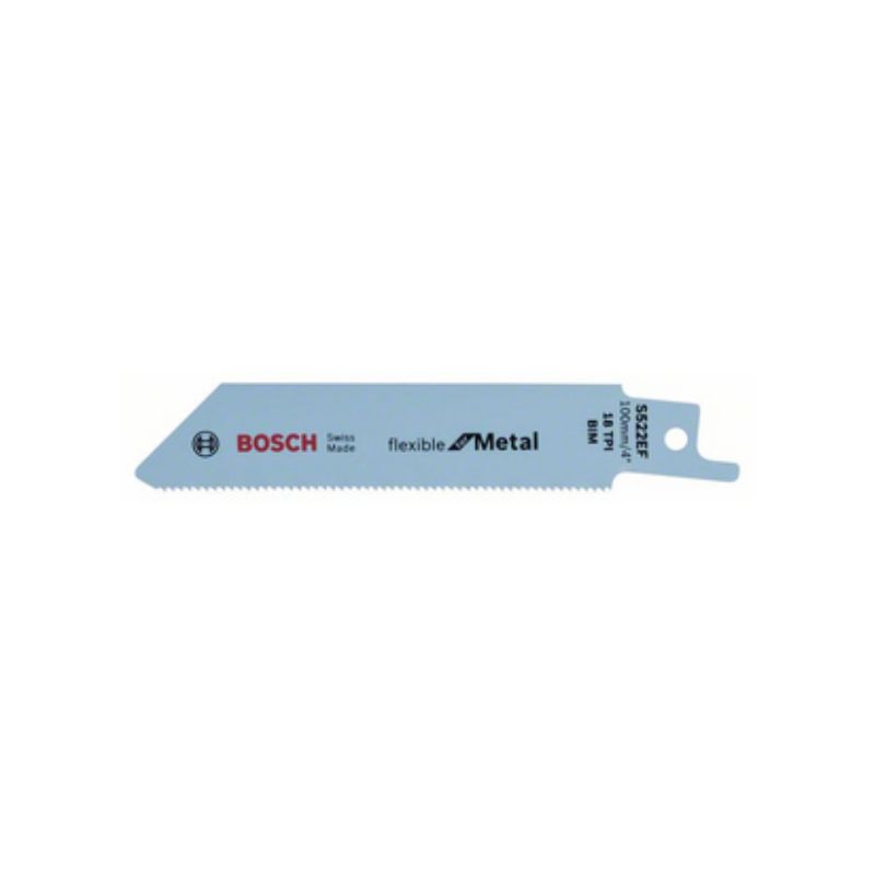 Lame de scie sabre S 522 EF Flexible for Metal- S 522 EF- BIM, denture progressive, avoyée, fraisée- - Bosch - 2608657721