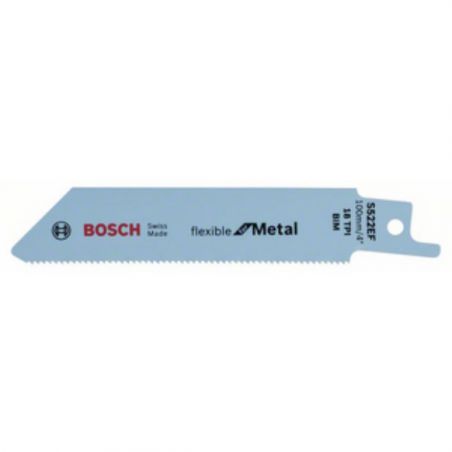 Lame de scie sabre S 522 EF Flexible for Metal- S 522 EF- BIM, denture progressive, avoyée, fraisée- - Bosch - 2608657721