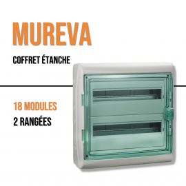 Mureva coffret pour appareillage modulaire 448x460mm 2 rangées x 18 Modules - Schneider - 13965M