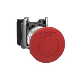 Harmony XB4 - bouton arrêt urgence - Ø40 - pousser tourner - rouge - 1O - vis - Schneider - XB4BS8442