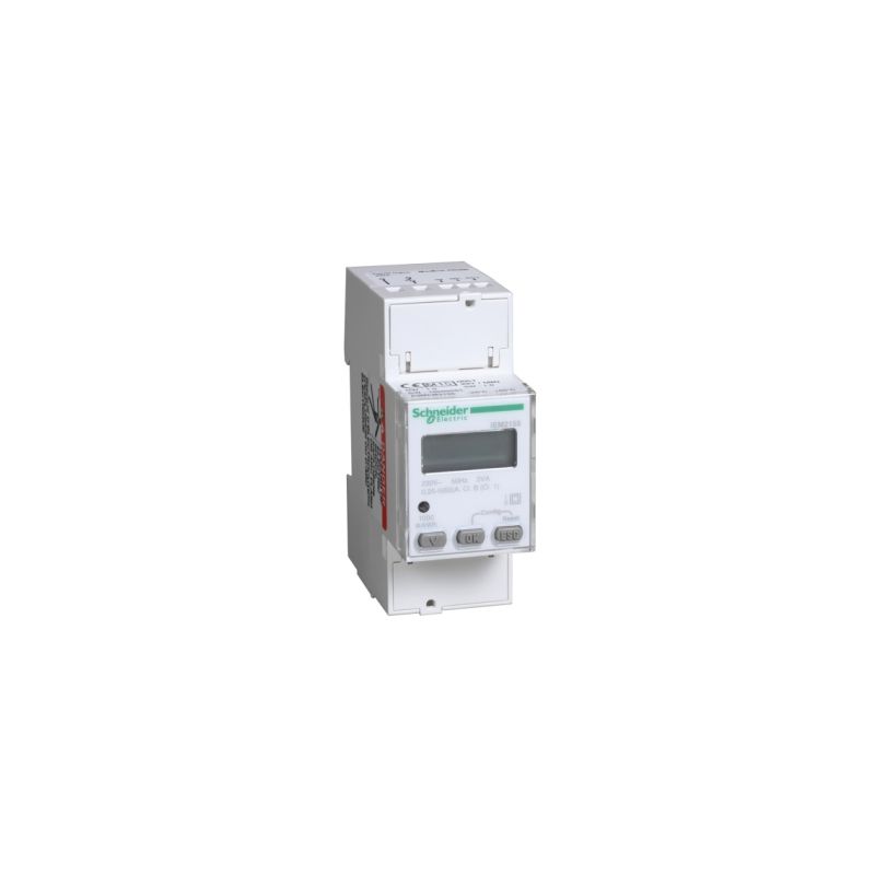 Acti9 iEM - compteur d-énergie mono - 63A - multi-tarif - Modbus - MID - Schneider - A9MEM2155